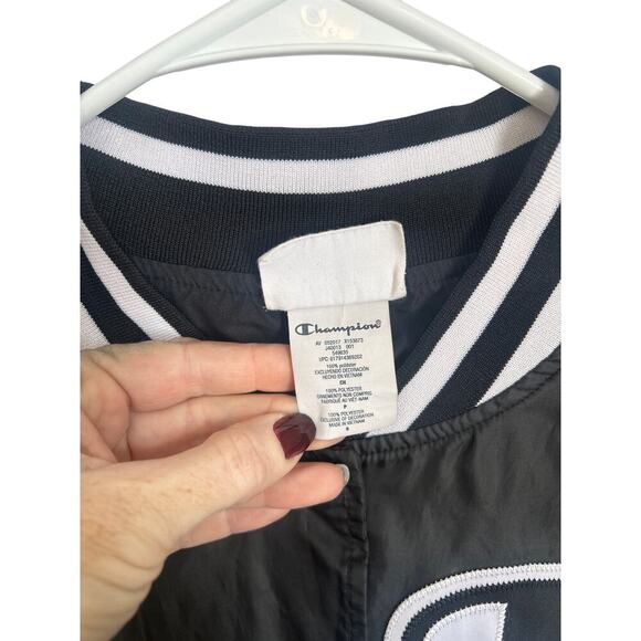 Champion Black and White Varsity Bomber style Vintage Jacket size Small - Picture 5 of 7
